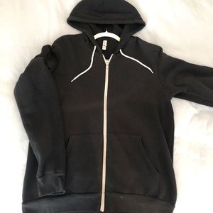Plain black hoodie